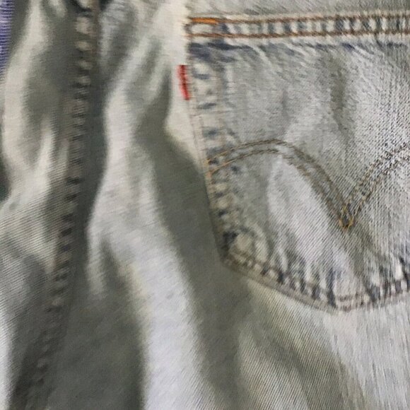 Levis 505 Regular Fit Denim Cutoff Shorts W32 L Regular Fit Summer - Picture 6 of 12